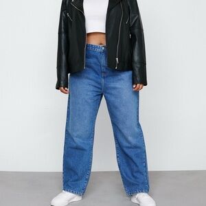 NWT Nasty Gal size 16 organic denim straight leg jeans